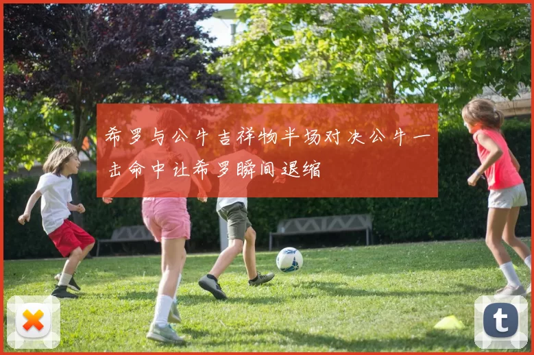 希罗与公牛吉祥物半场对决公牛一击命中让希罗瞬间退缩